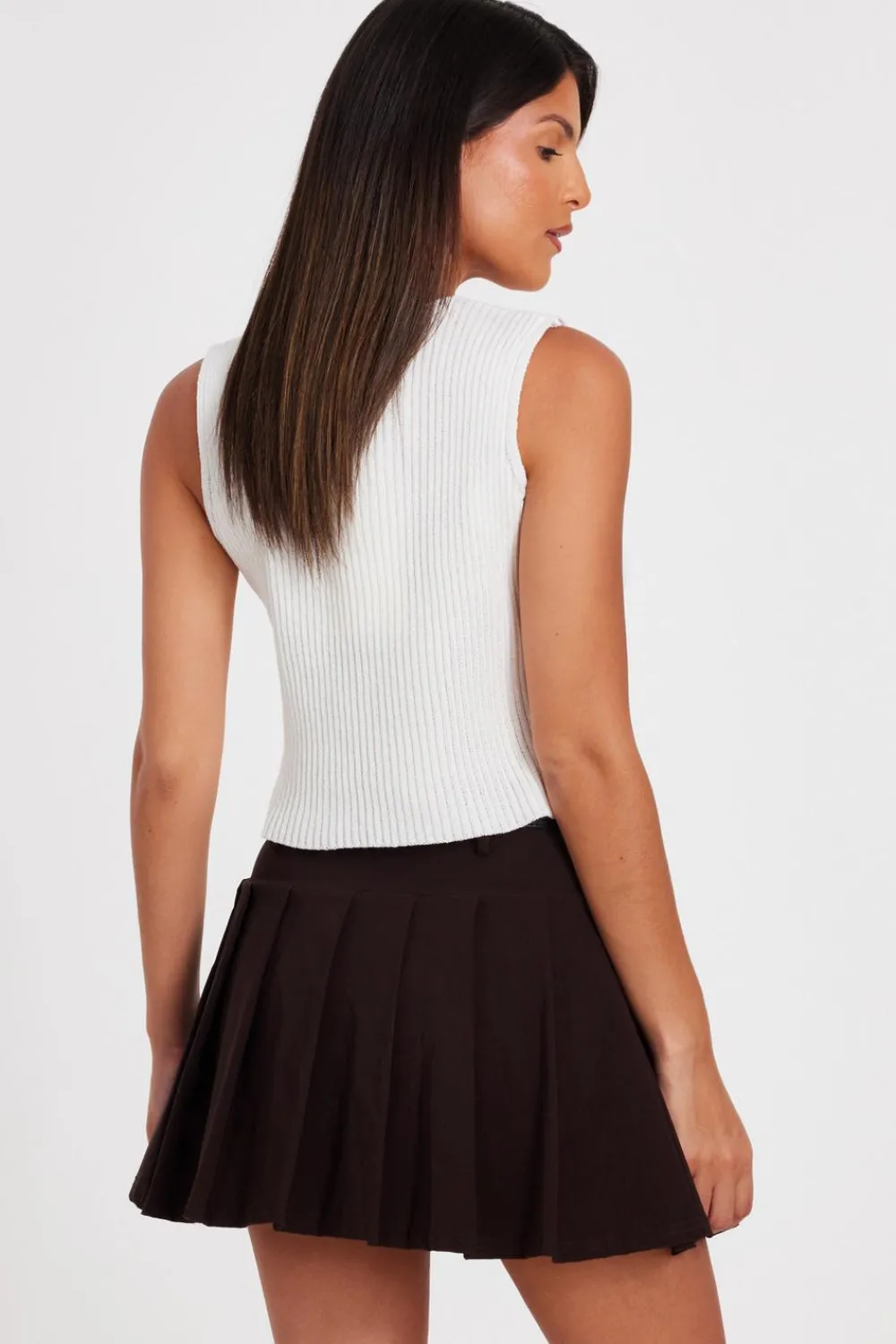 Quiz Summer Tops|Day Tops>Knit Mini Bow Top