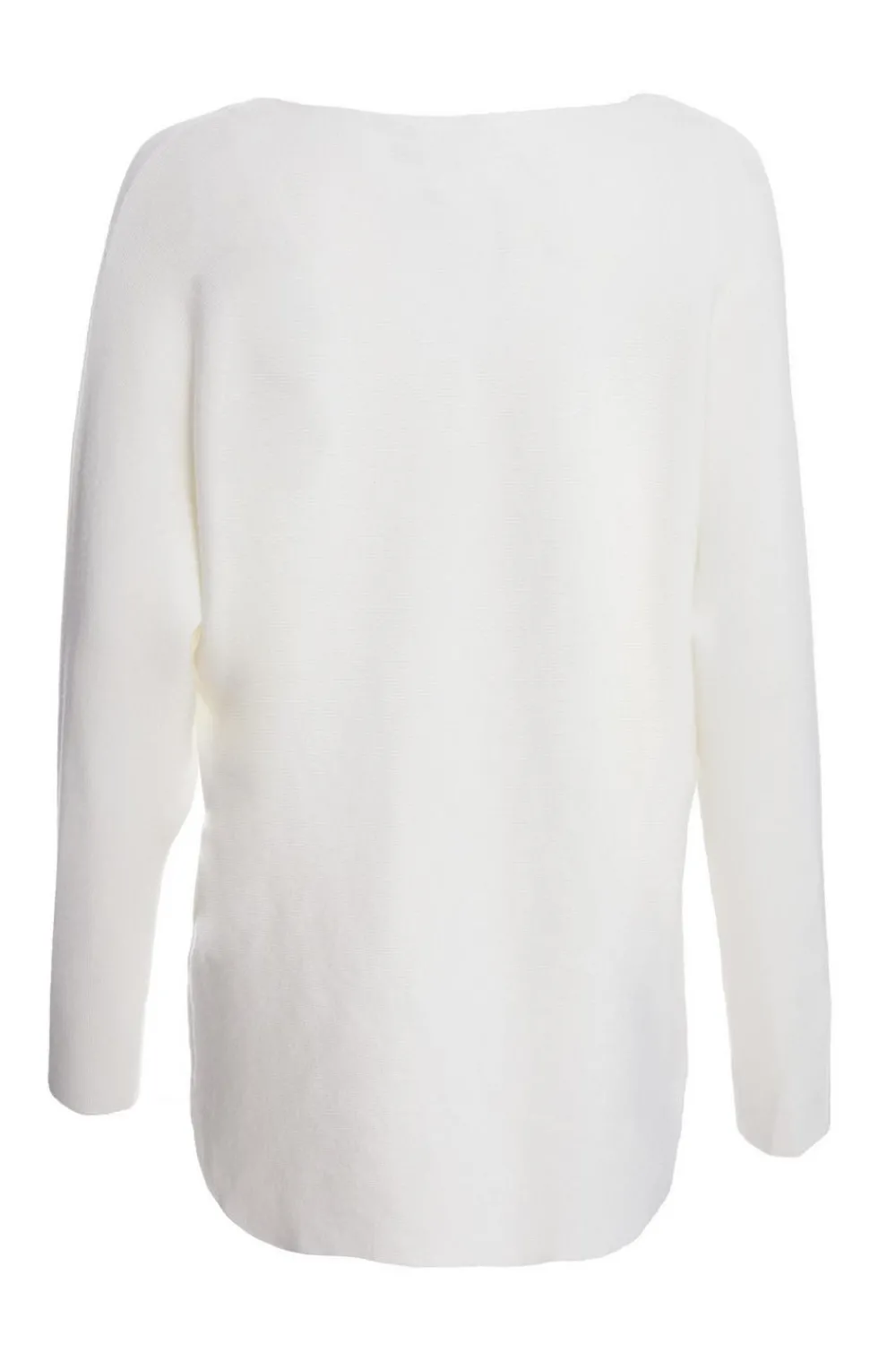 Quiz Knitwear>Cream Knitted Beaded Batwing Jumper