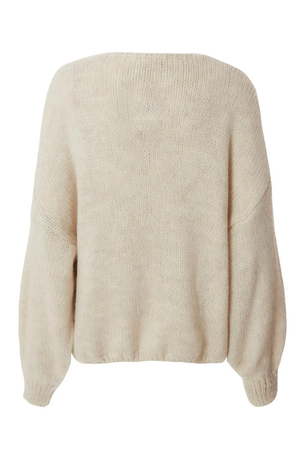 Quiz Tops|Knitwear>Cream Knitted Tie Front Cardigan