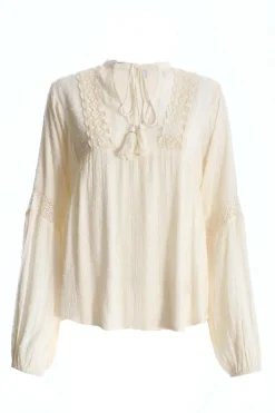 Quiz Summer Tops|Shirts & Blouses>Cream Lace Tie Top