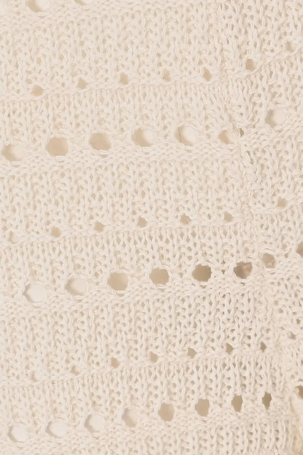 Quiz Trousers|Summer Clothes>Cream Light Knit Trousers
