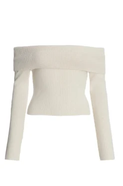 Quiz Bardot Tops|Tops>Ribbed Bardot Jumper