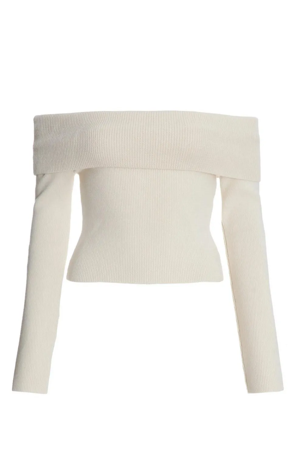 Quiz Bardot Tops|Tops>Ribbed Bardot Jumper