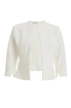 Quiz Day At The Races|Christening Guest>Cream Split Sleeve Crop Jacket