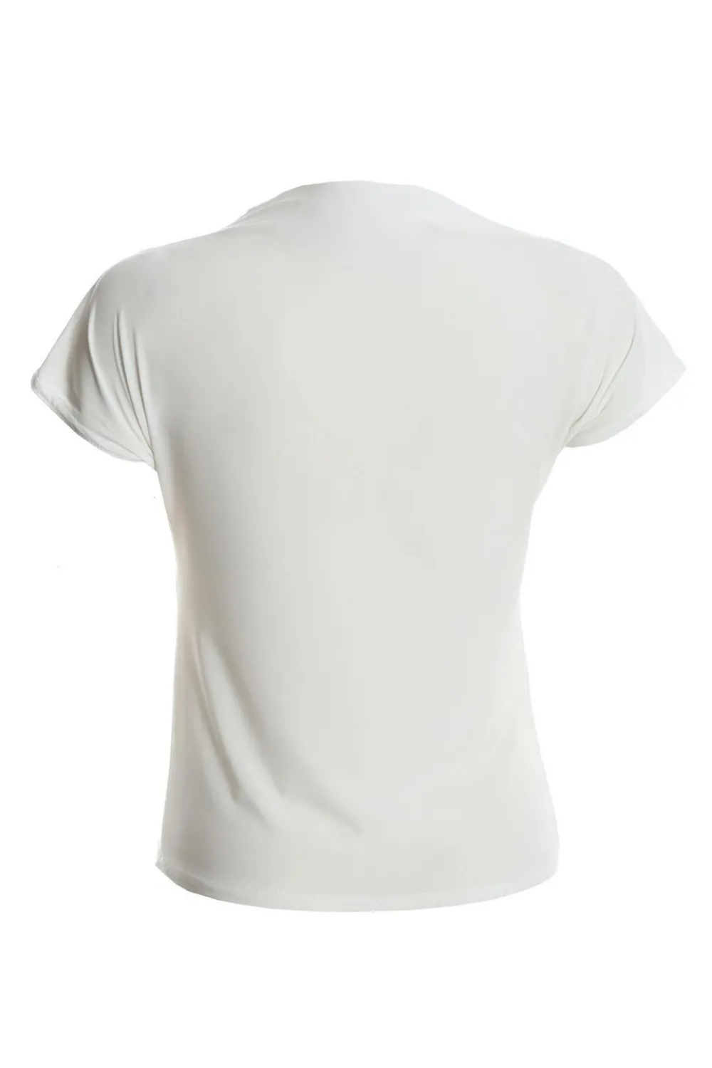 Quiz Summer Tops|Crop Tops>Cream Wrap High Neck Top