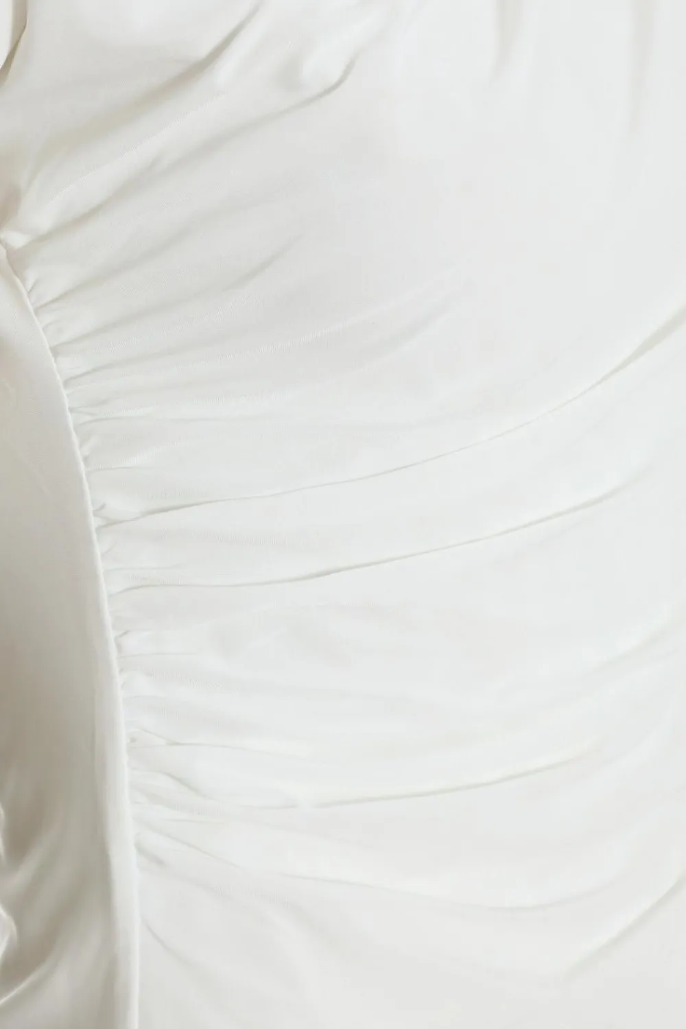 Quiz Summer Tops|Crop Tops>Cream Wrap High Neck Top