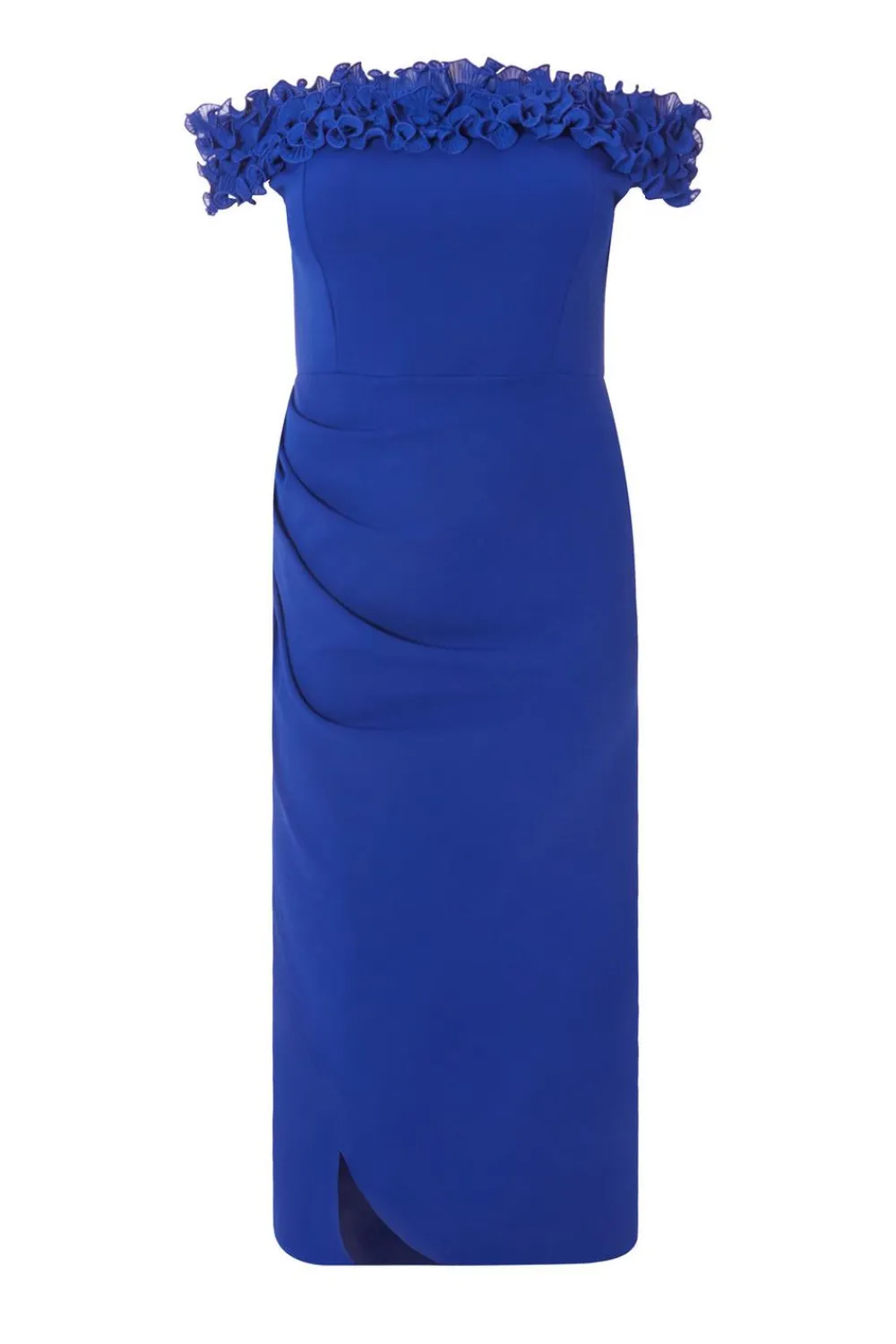 Quiz Prom Dresses|Prom & Ball>Curve Bardot Ruffle Maxi Dress