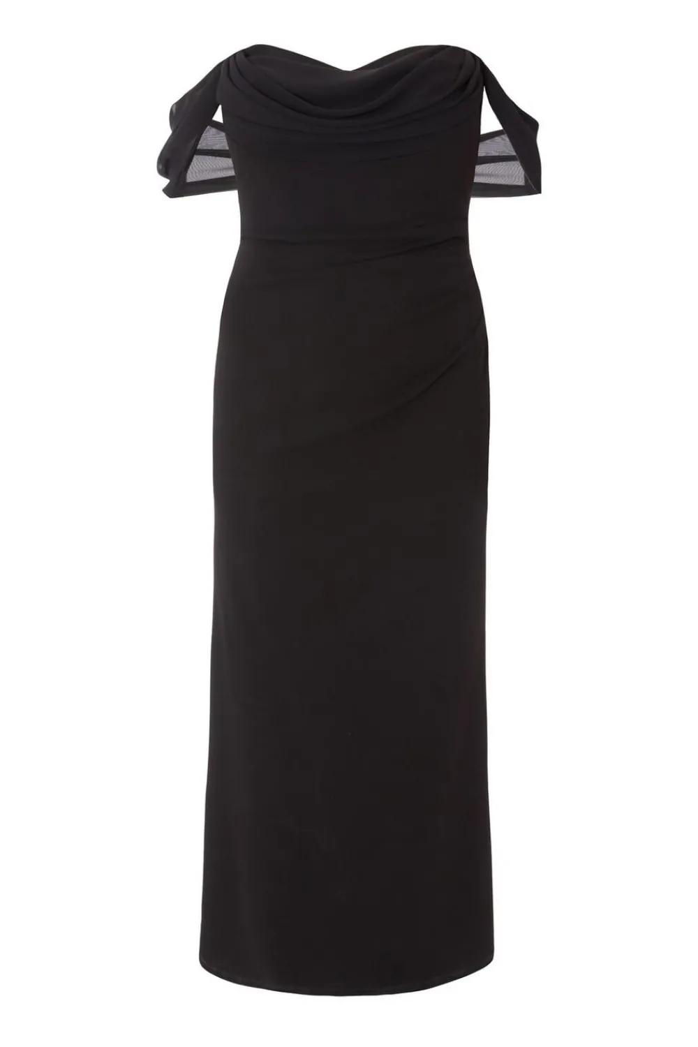 Quiz Prom Dresses|Prom & Ball>Curve Chiffon Bardot Maxi Dress