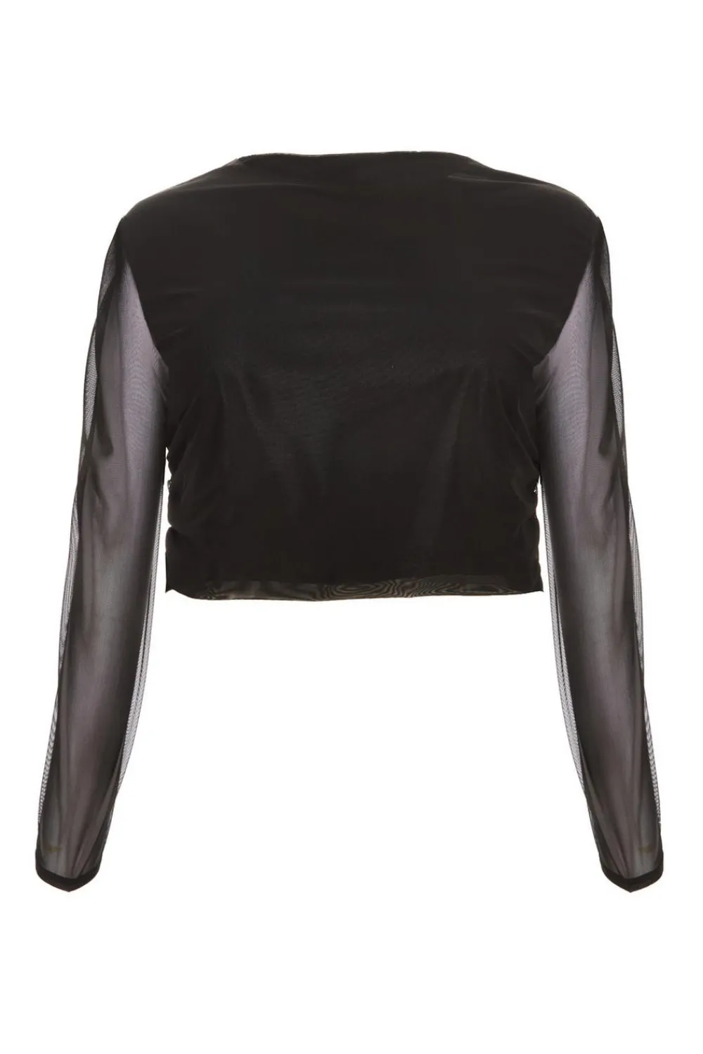 Quiz Crop Tops|Tops>Curve Mesh Crop Top