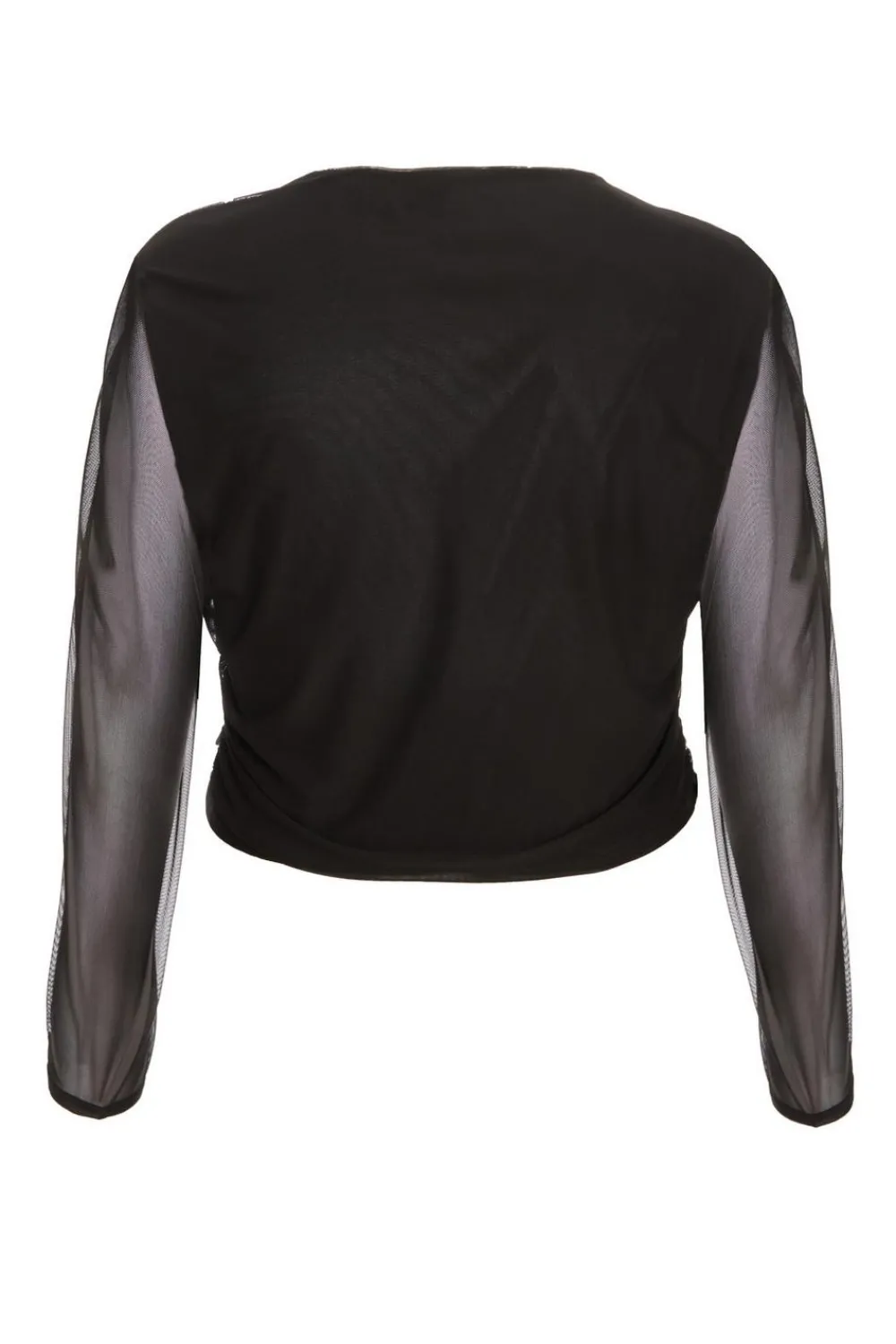 Quiz Crop Tops|Tops>Curve Mesh Crop Top