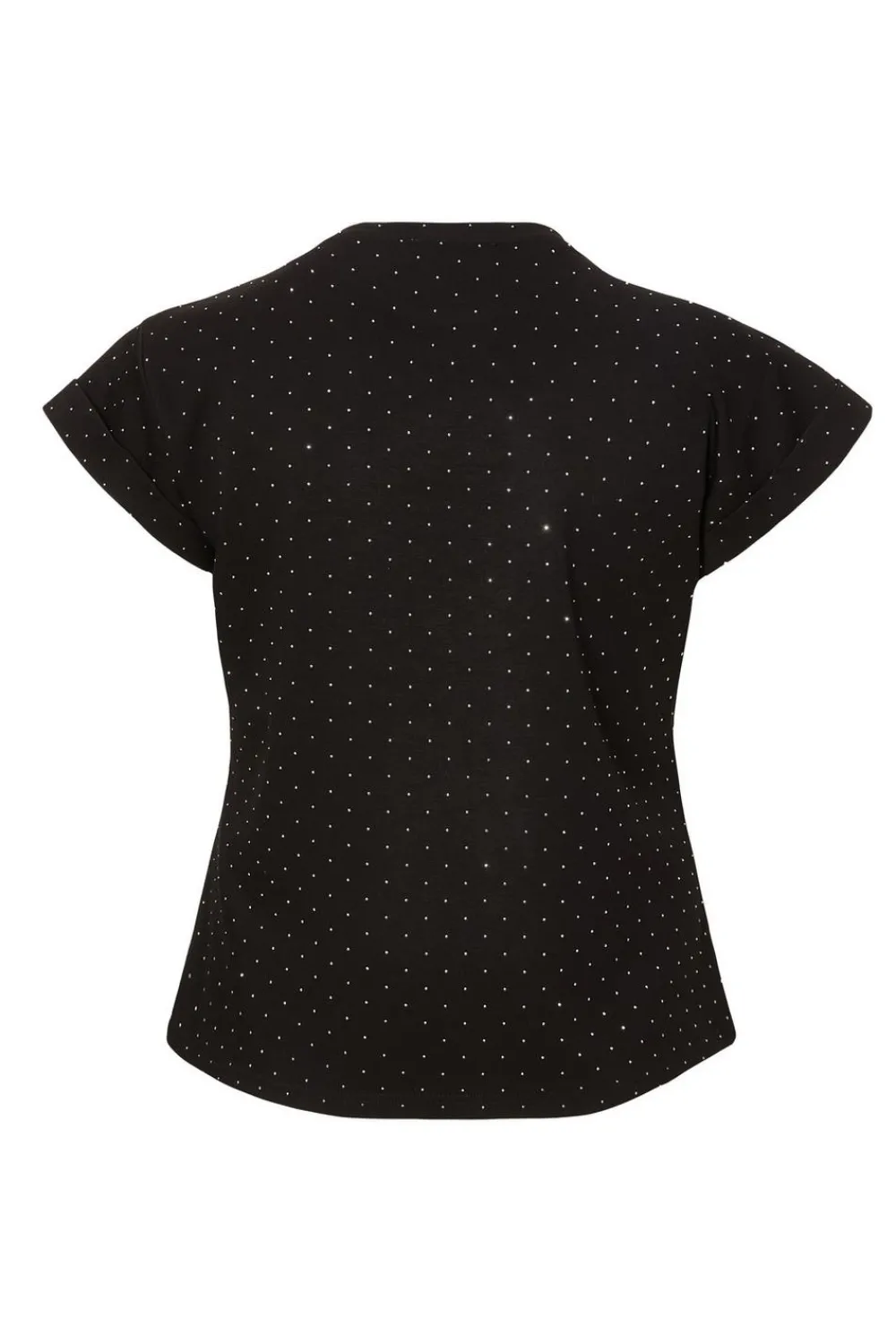 Quiz Summer Tops|Going Out Tops>Curve Black Stud Detail Top