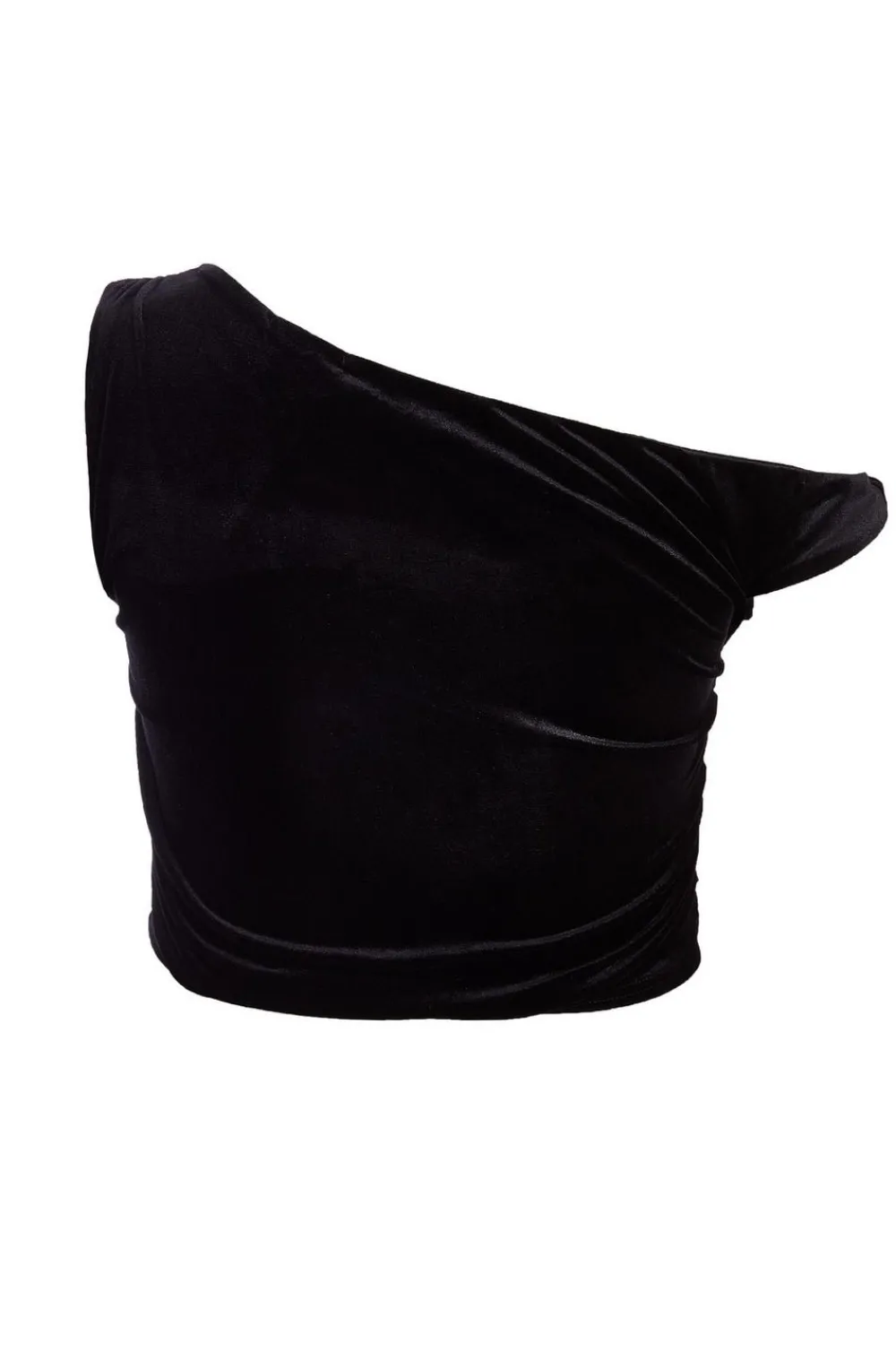Quiz Going Out Tops|Tops>Curve Black Velvet Twisted Top