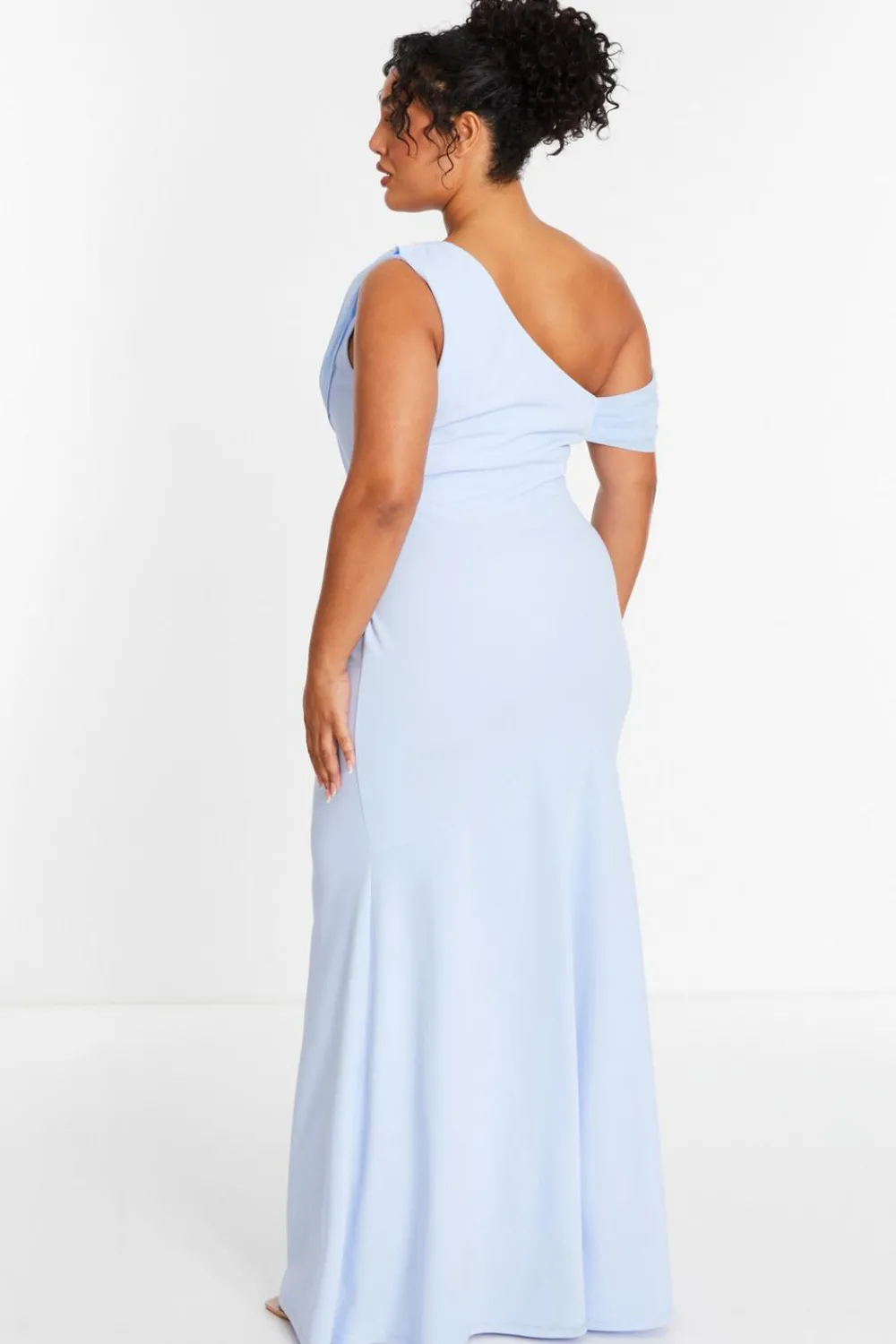 Quiz Prom Dresses|Prom & Ball>Curve Blue Cowl Neck Maxi Dress