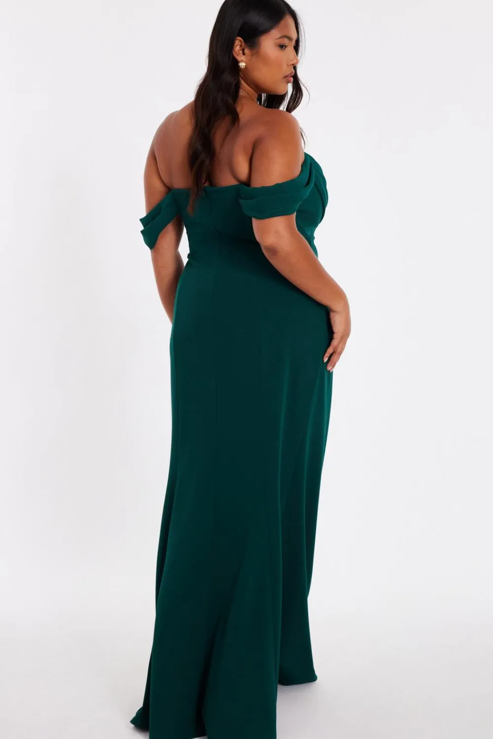 Quiz Prom Dresses|Prom & Ball>Curve Chiffon Bardot Maxi Dress