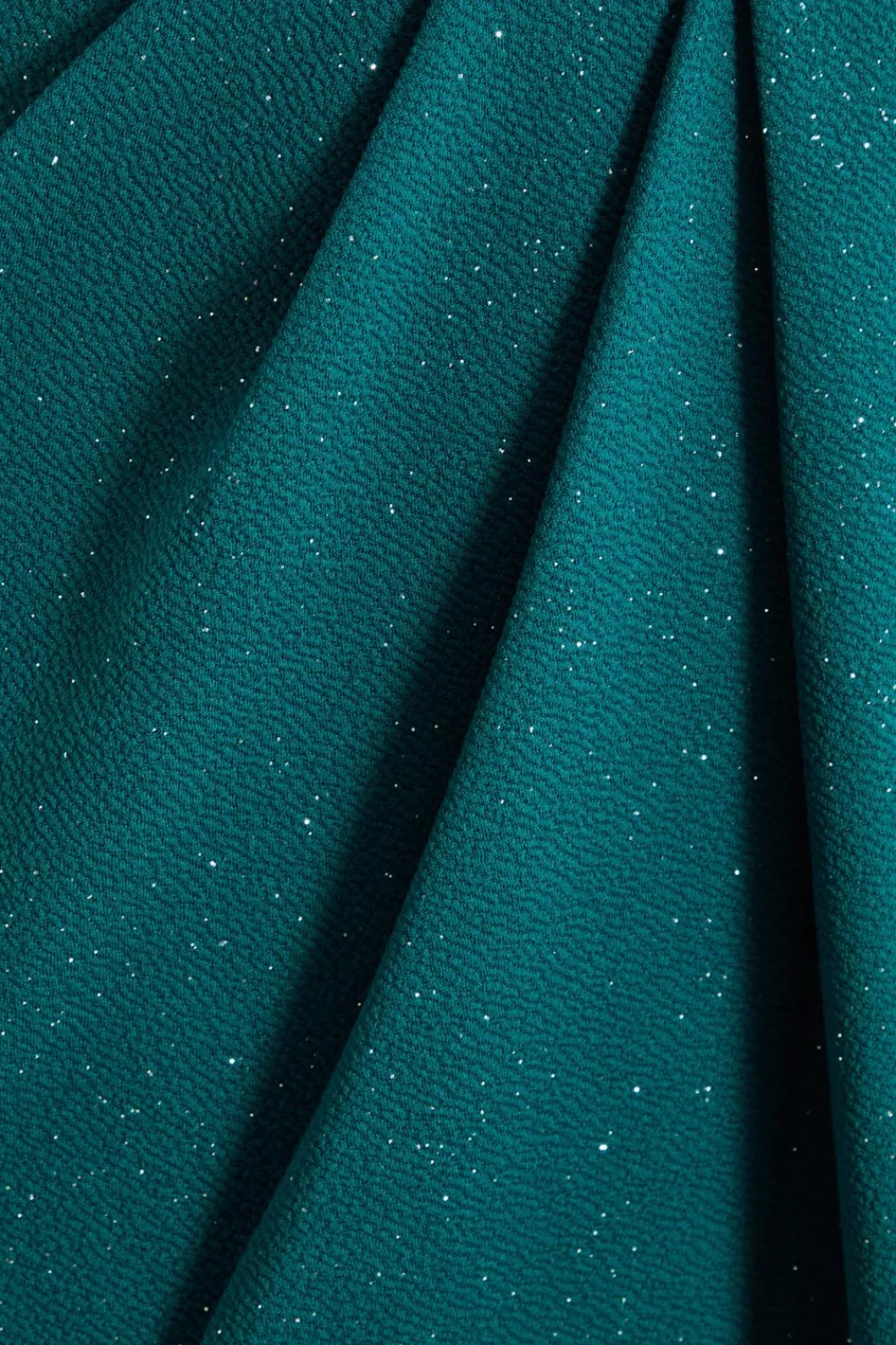 Quiz Evening Dresses|Wedding Guest Dresses>Curve Bottle Green Glitter Bardot Midi Dress
