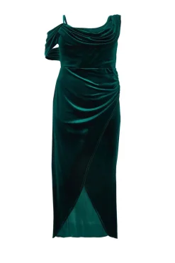 Quiz Evening Dresses|Wrap Dresses>Curve Velvet Maxi Dress