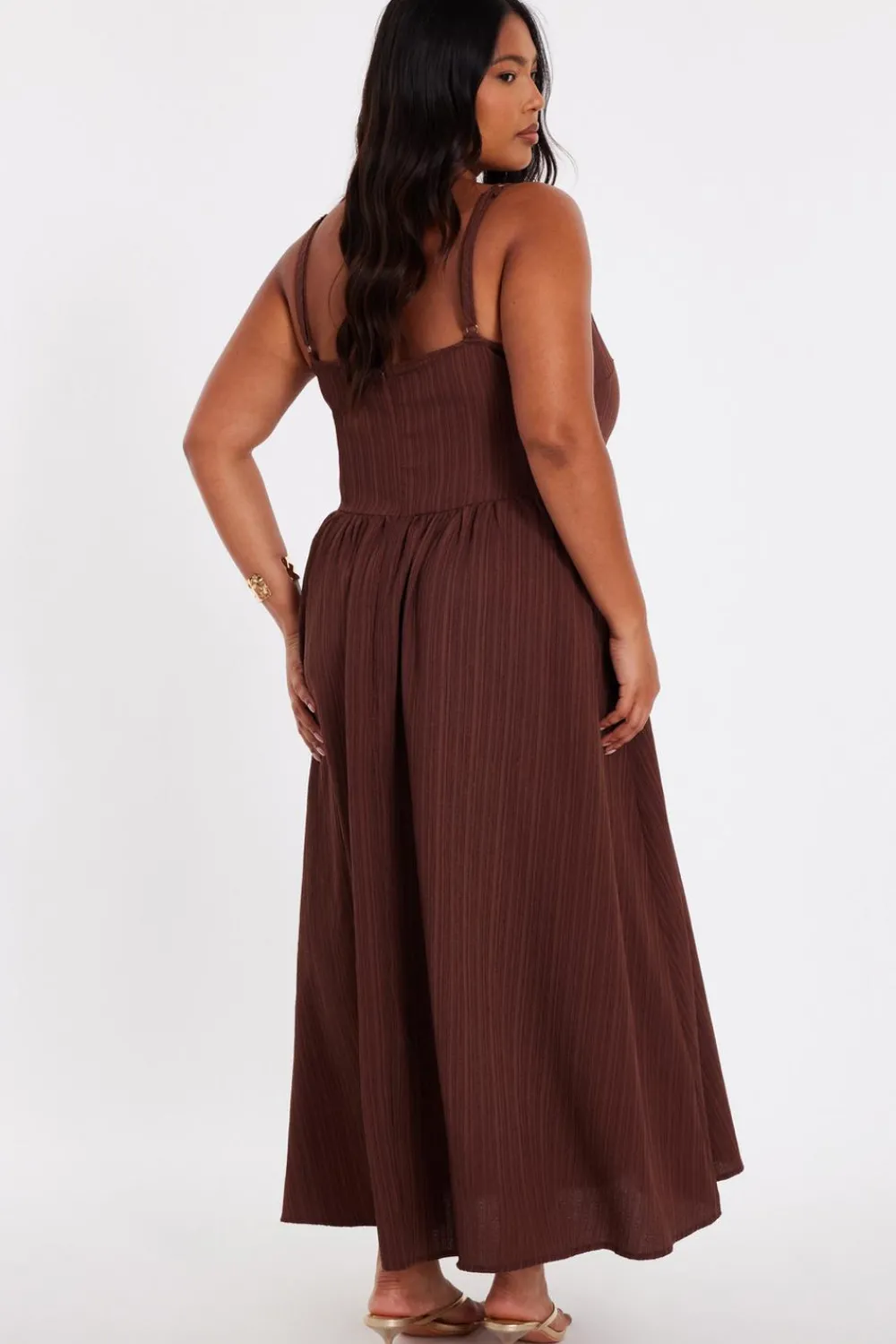 Quiz Summer Clothes|Holiday>Curve Drop Waist Midaxi Dress