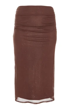 Quiz Skirts|Co-Ords>Curve Glitter Mesh Midaxi Skirt