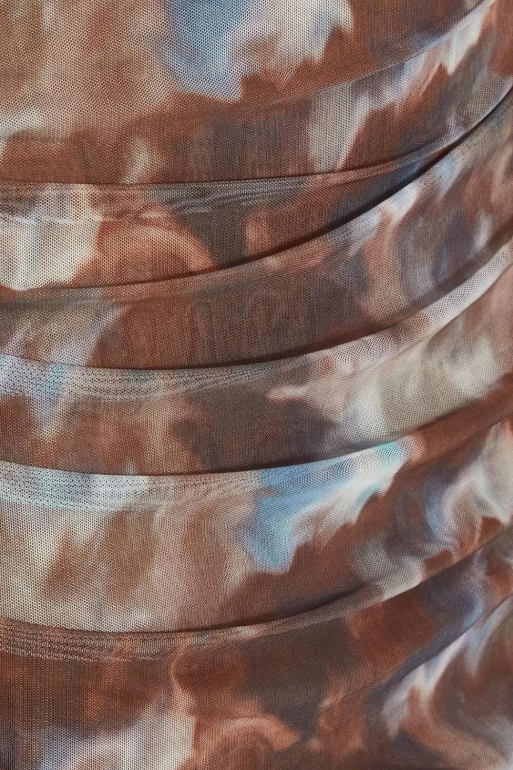 Quiz Going Out|Dresses>Curve Brown Mesh Printed Midaxi Dress