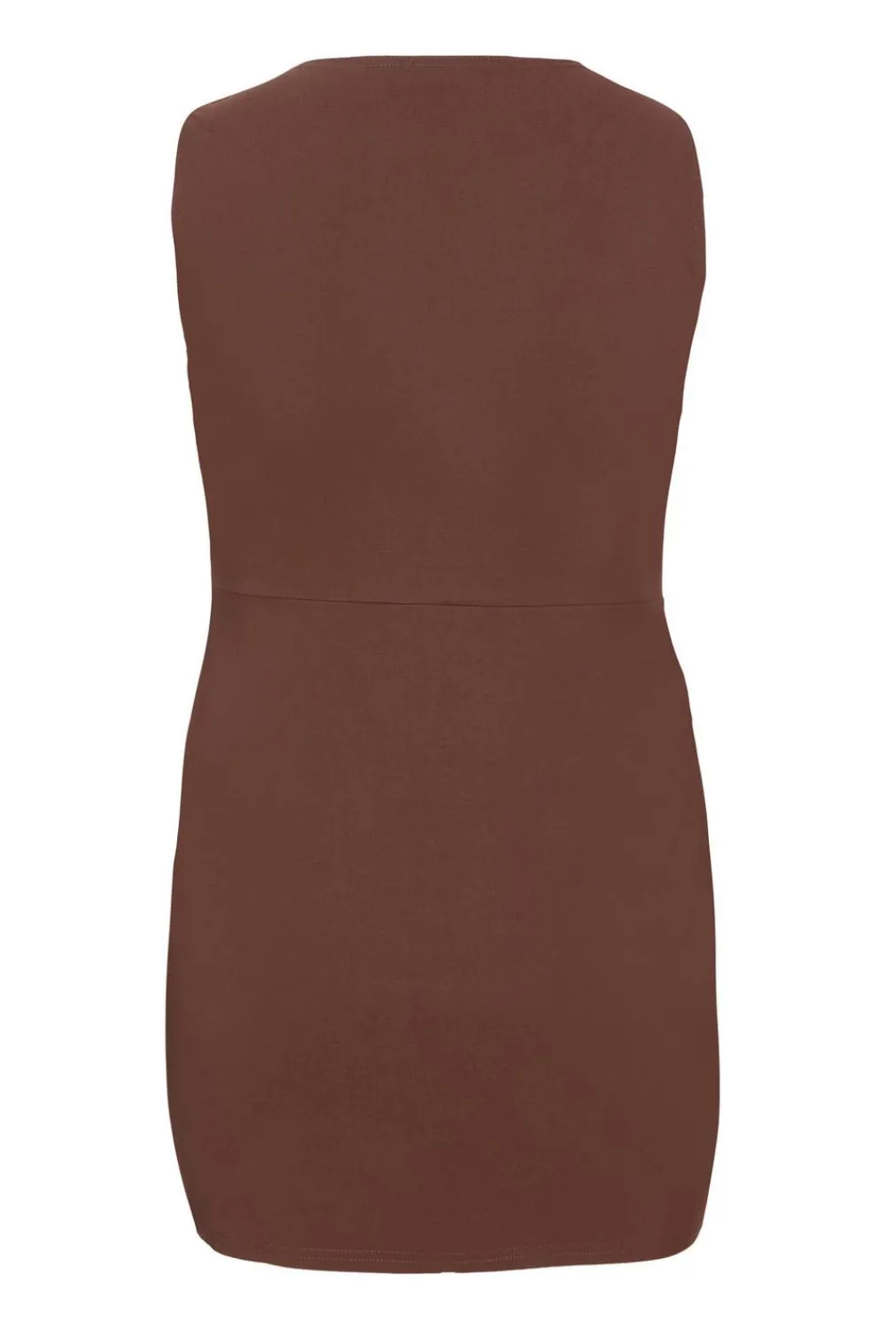 Quiz Going Out|Dresses>Curve Brown Square Neck Mini Dress