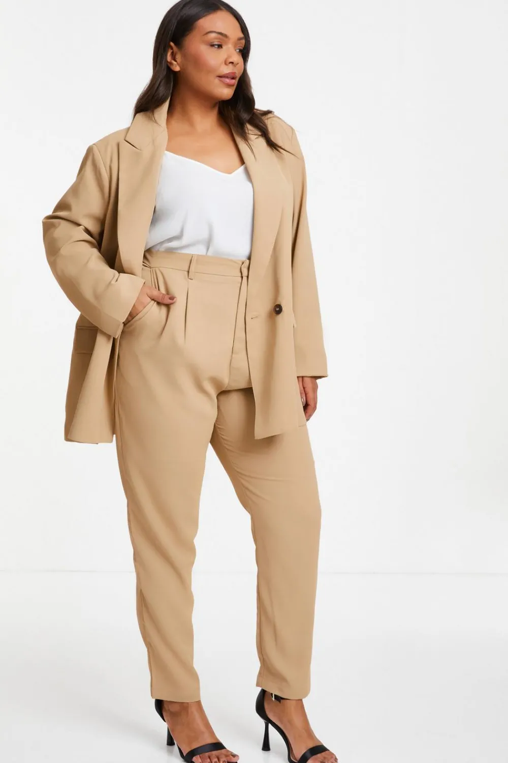 Quiz Workwear|Trousers>Curve Tailored Trousers