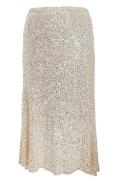 Quiz Skirts|Going Out>Curve Sequin Maxi Skirt