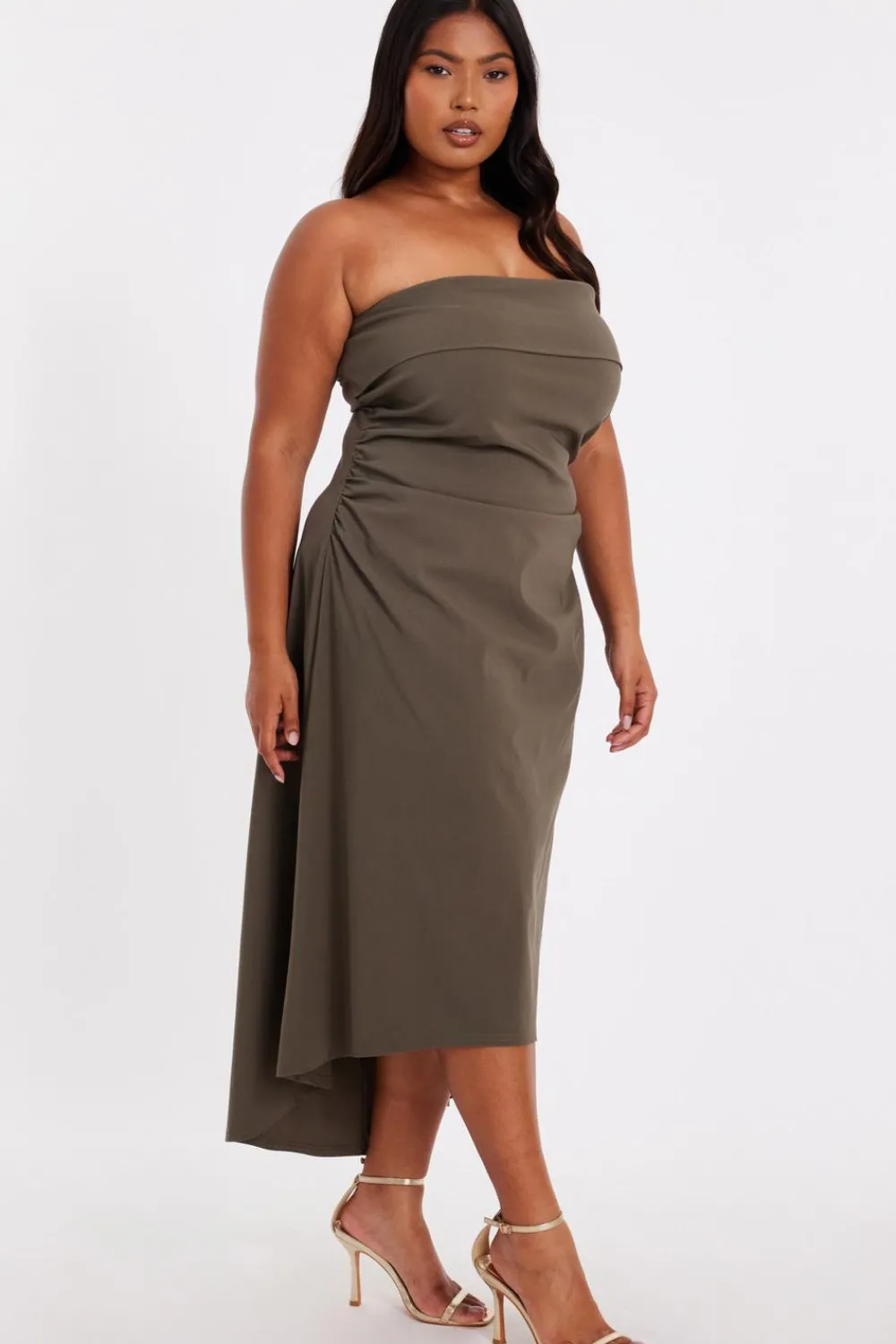 Quiz Day At The Races|Christening Guest>Curve Bandeau Midi Dress