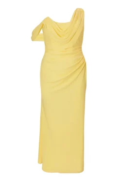 Quiz Prom Dresses|Prom & Ball>Curve Lemon Drop Sleeve Maxi Dress