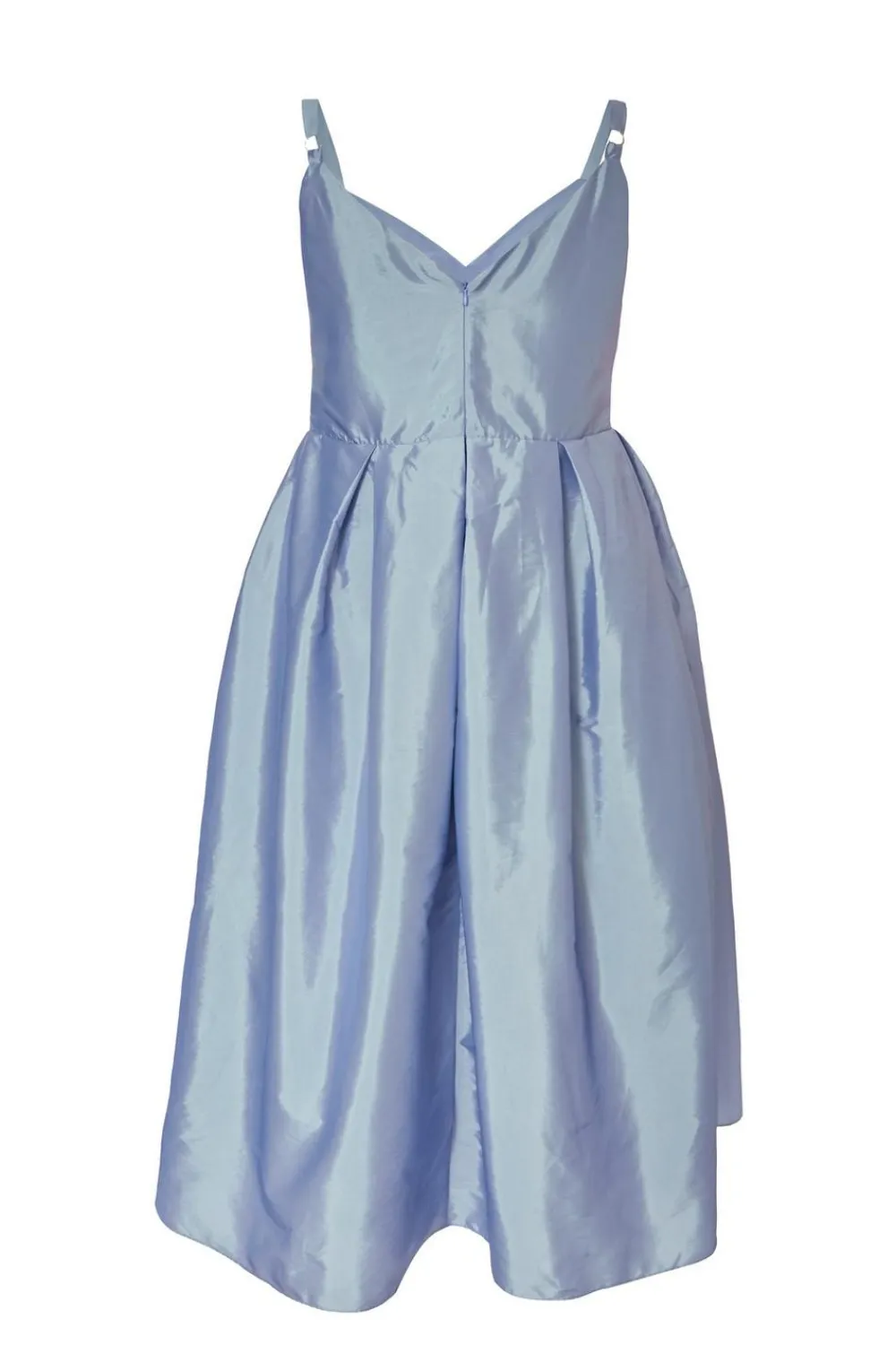 Quiz Evening Dresses|Day At The Races>Curve Light Blue Taffeta Midi Dress