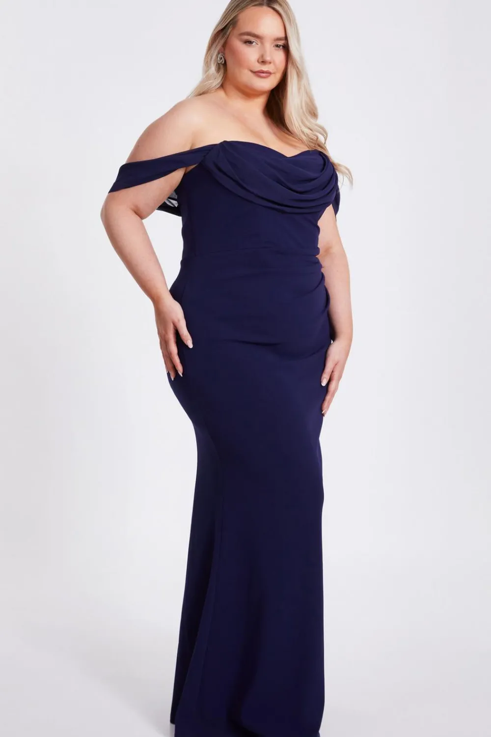 Quiz Prom Dresses|Prom & Ball>Curve Chiffon Bardot Maxi Dress
