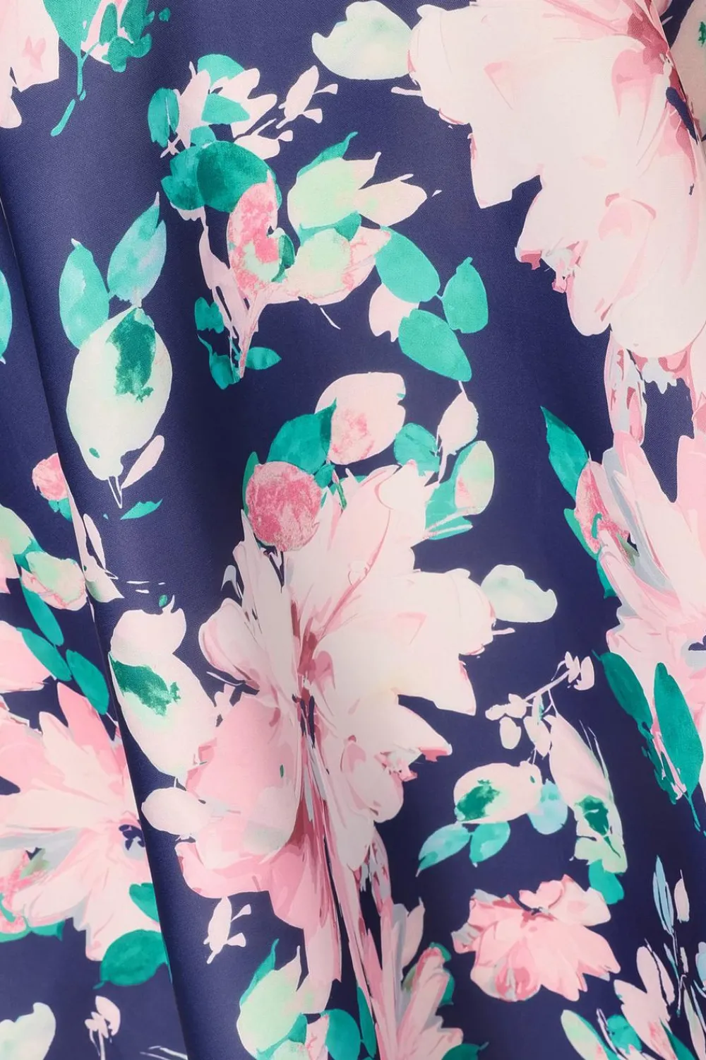 Quiz Evening Dresses|Day At The Races>Curve Navy Floral Print Skater Dress