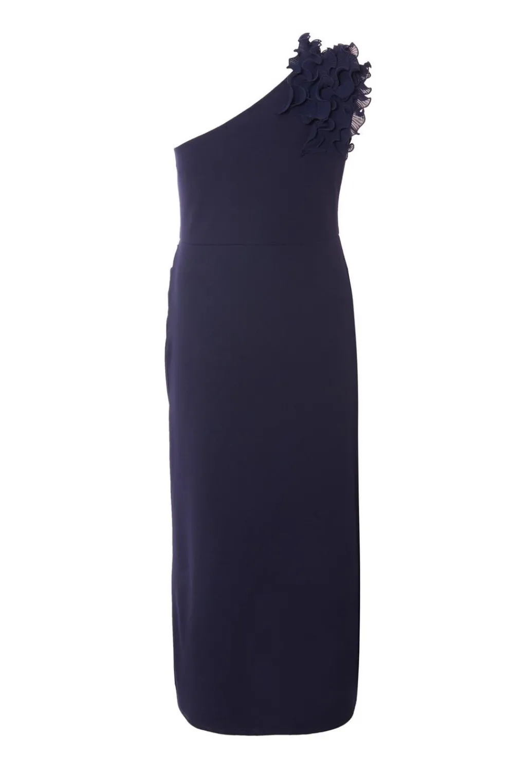 Quiz Prom Dresses|Evening Dresses>Curve Navy One Shoulder Maxi Dress