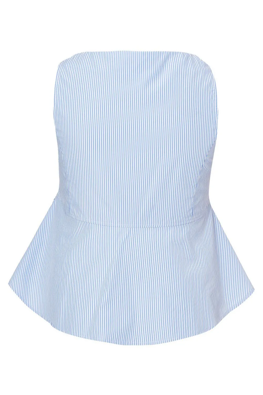 Quiz Summer Tops|Day Tops>Curve Pale Blue Striped Top