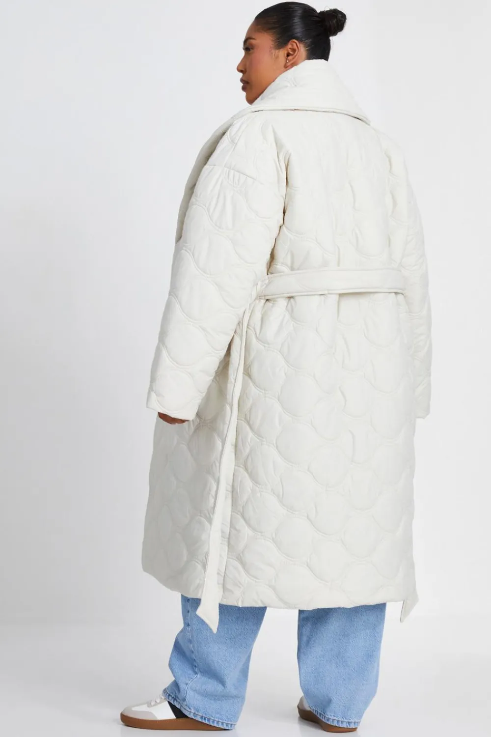Quiz Casual Clothing>Curve Quilted Wrap Coat