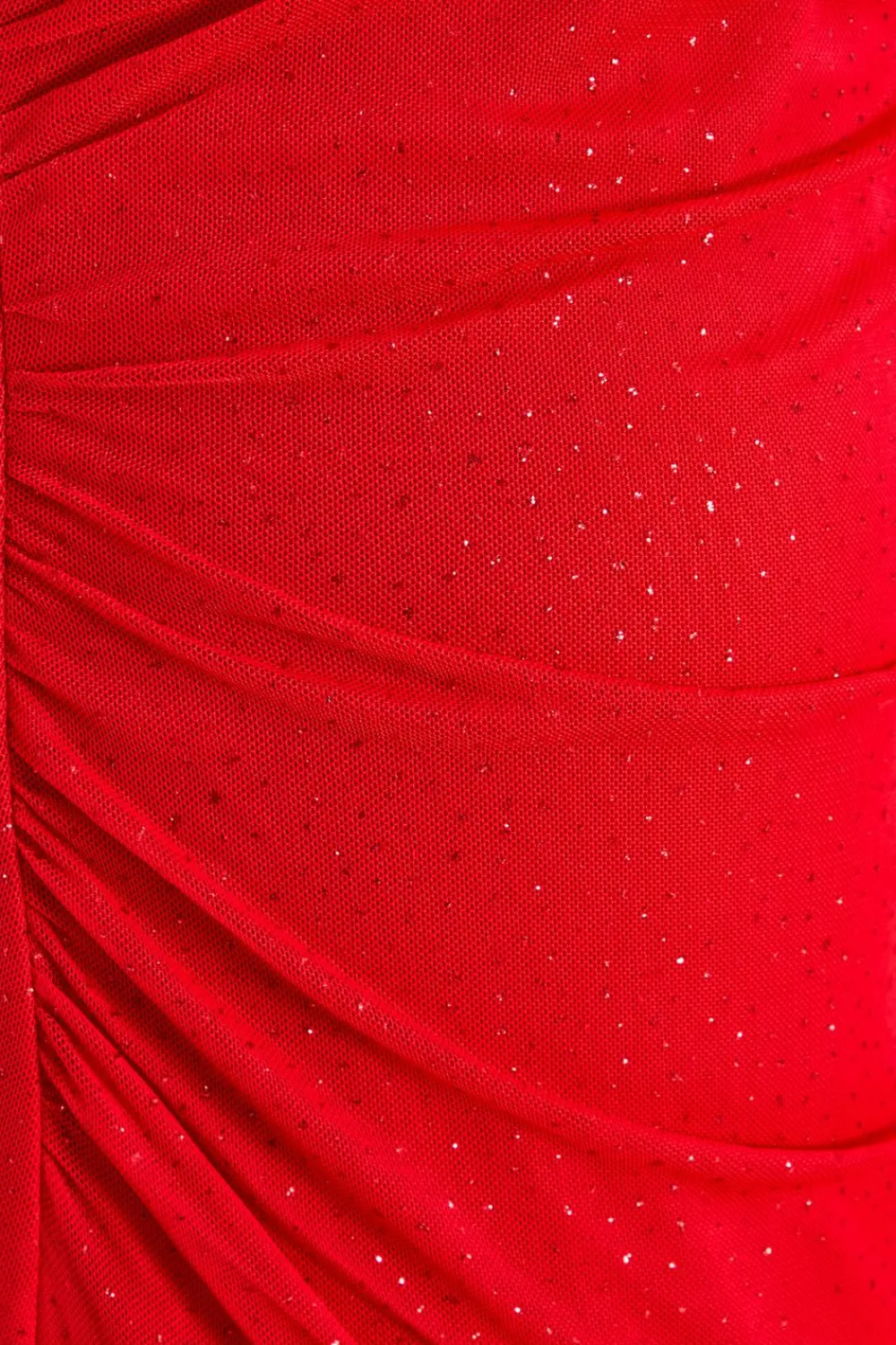 Quiz Trending: Red|Red Dresses>Curve Red Glitter Mesh Midaxi Dress