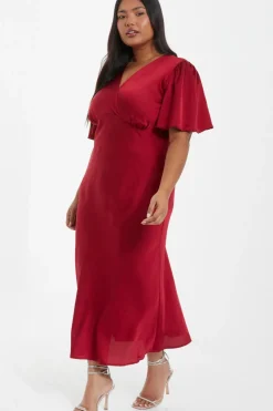 Quiz Trending: Red|Satin Dresses><noscript><img width=