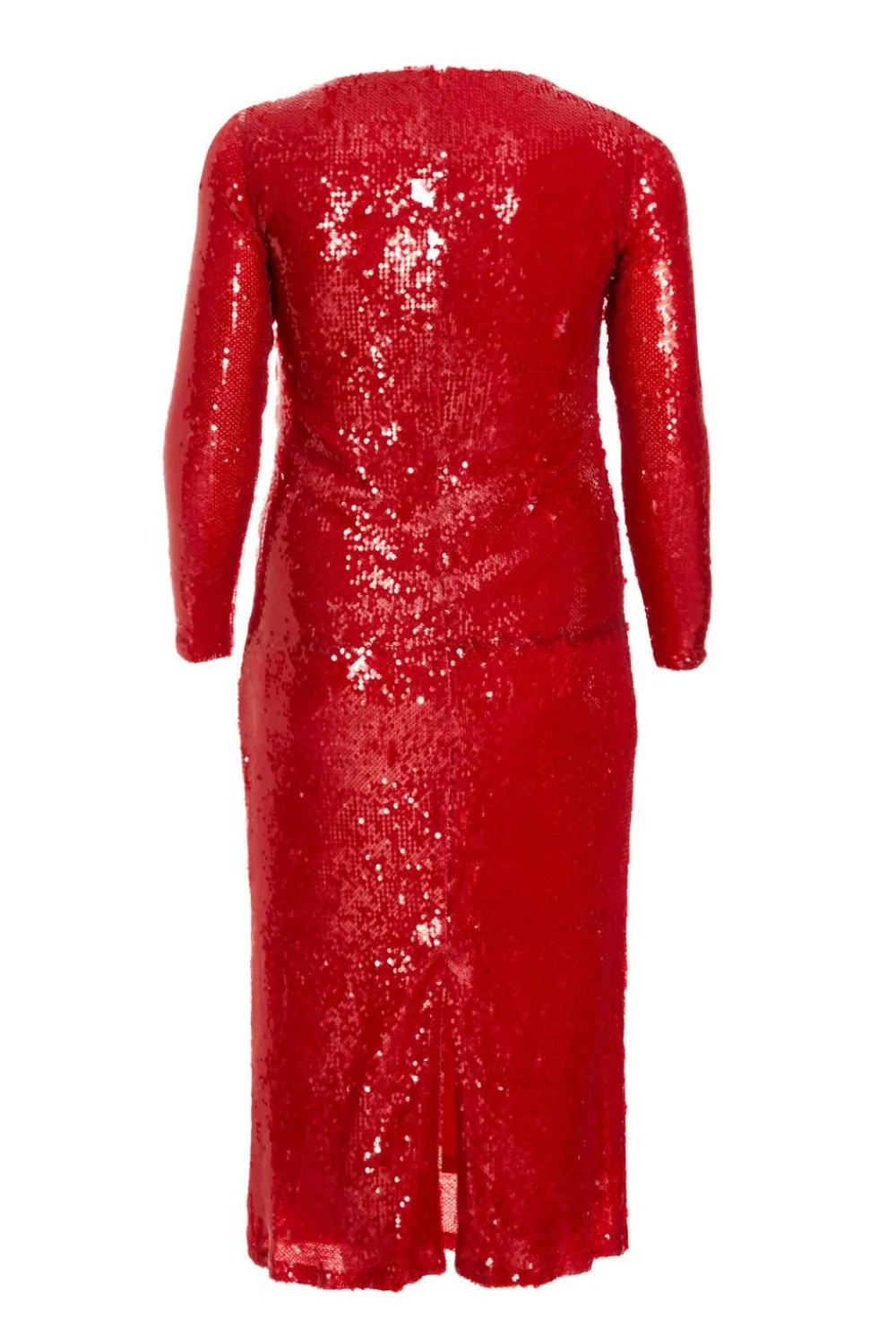 Quiz Trending: Red|Red Dresses>Curve Sequin Ruched Midaxi Dress