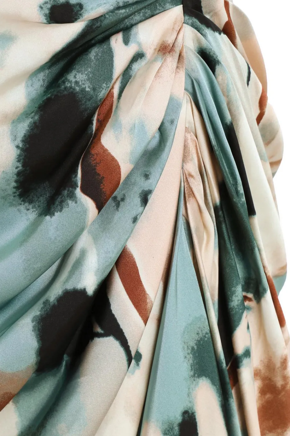 Quiz Wrap Dresses|Wedding Guest Dresses>Curve Sage Marble Print Bardot Midi Dress