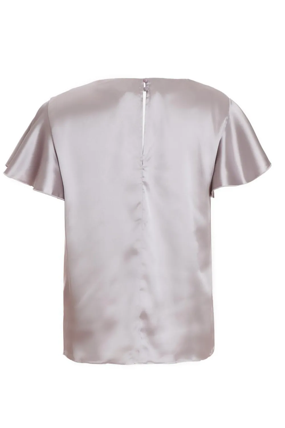 Quiz Going Out Tops|Tops>Curve Silver Satin Cowl Neck Top