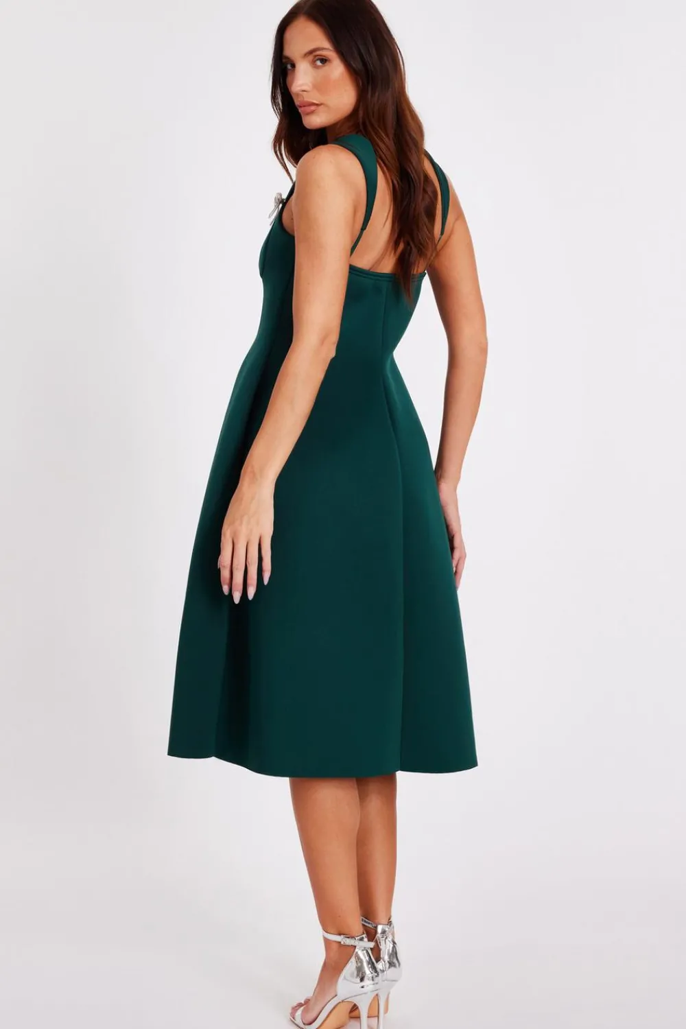 Quiz Day At The Races|Christening Guest>Diamante Bow Midi Dress