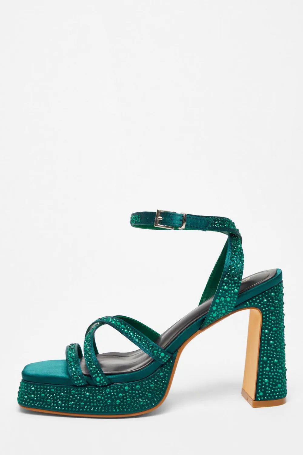 Quiz Shoe & Bag Sets|Sandals>Diamante Platform Heels