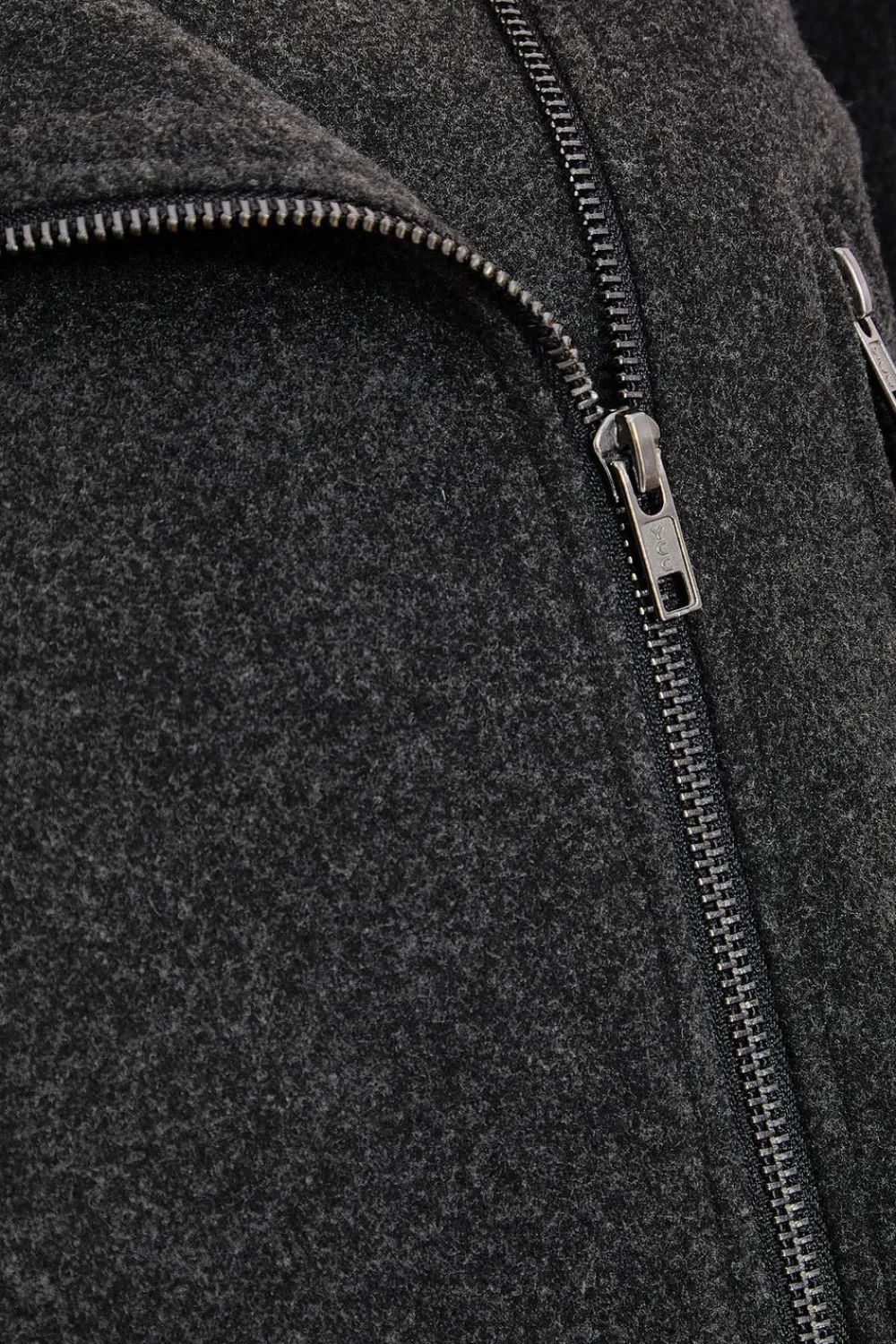 Quiz Jackets & Coats|Casual Clothing>Dark Grey Cropped Biker Jacket