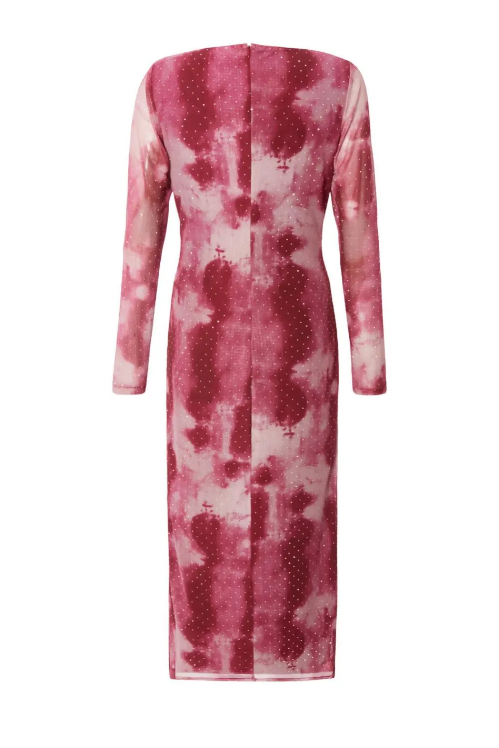 Quiz Day At The Races|Modest>Dark Pink Marble Print Midaxi Dress