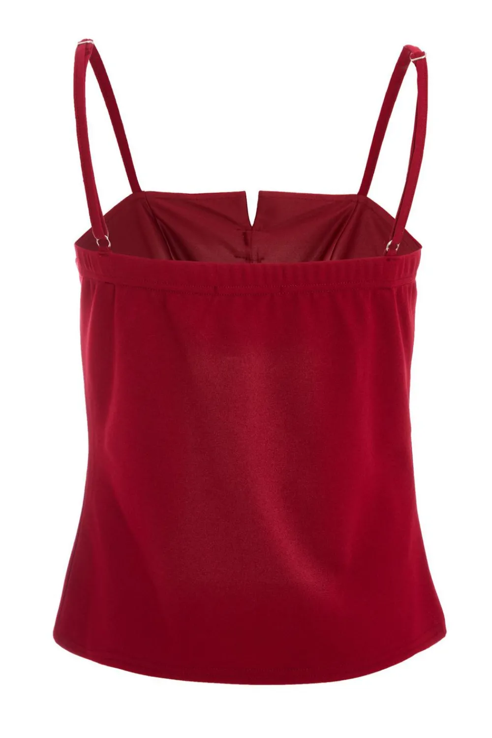 Quiz Going Out Tops|Crop Tops>Dark Red Bow Front Top