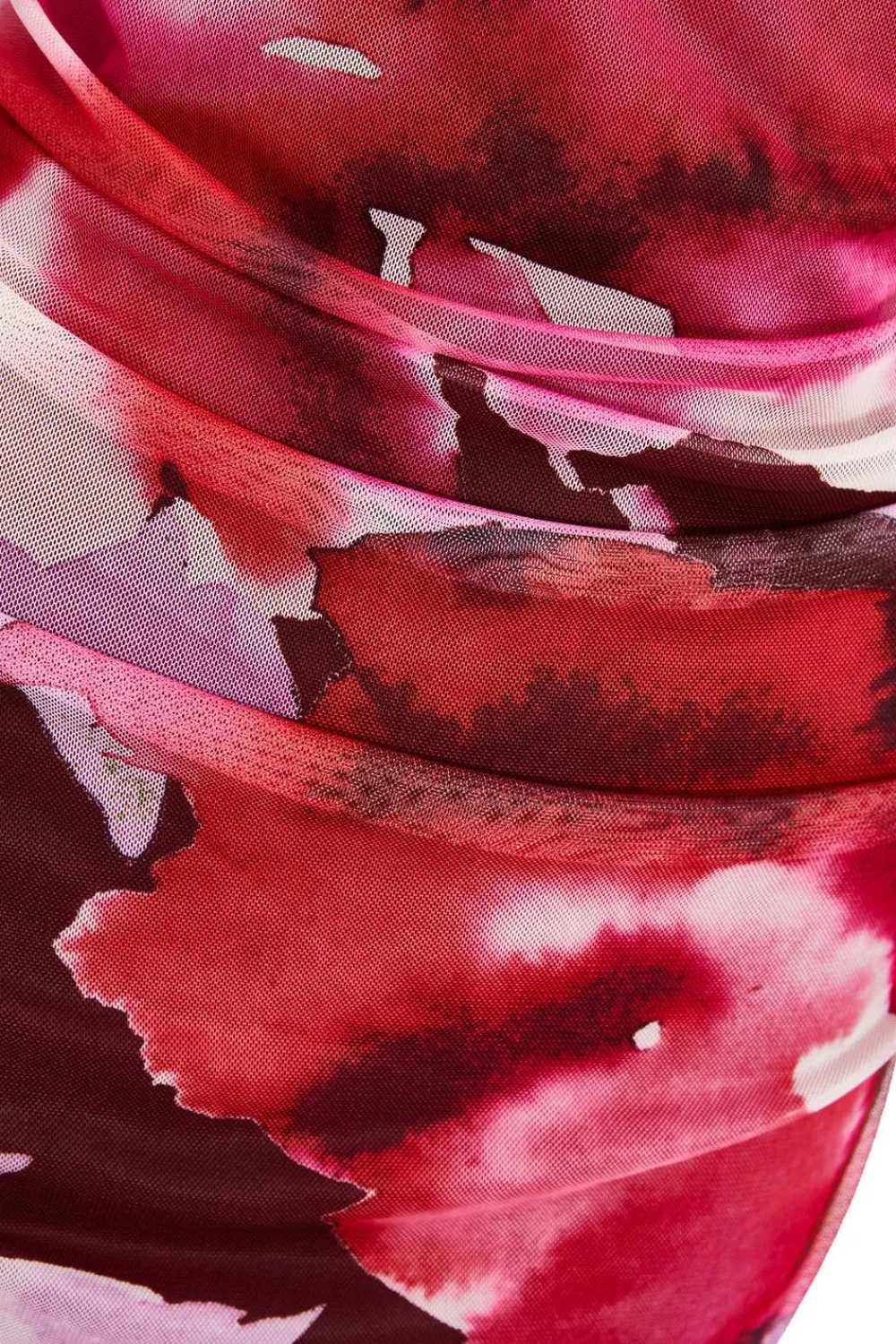 Quiz Florals|Wedding Guest Dresses>Dark Red Floral Midi Dress