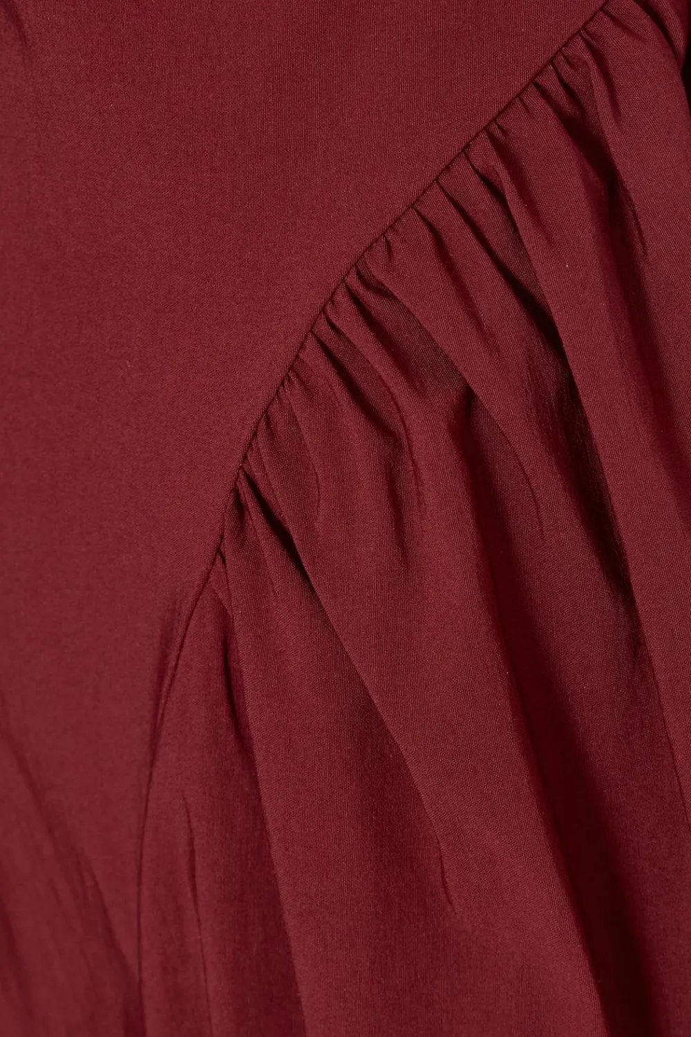 Quiz Christening Guest|Trending: Red>Dark Red Gathered Side Midi Dress