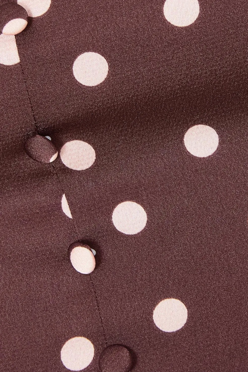 Quiz Going Out Tops|Crop Tops>Dark Red Polka Dot Crop Top