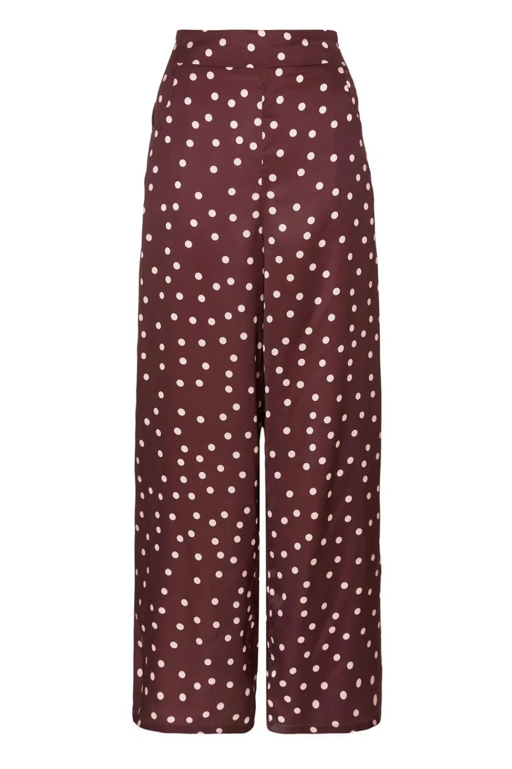 Quiz Trousers|Trending: Red>Dark Red Polka Dot Trousers