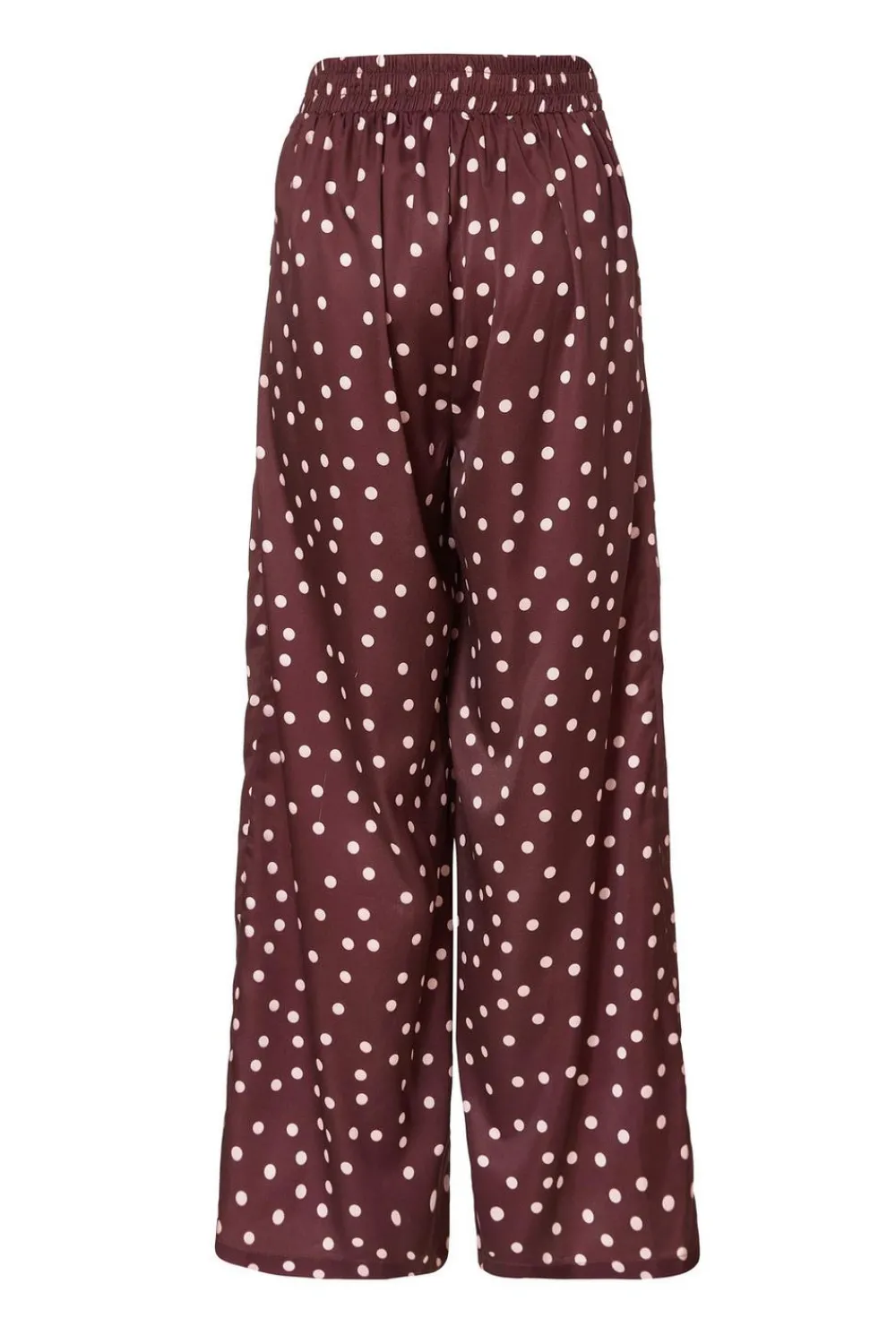 Quiz Trousers|Trending: Red>Dark Red Polka Dot Trousers