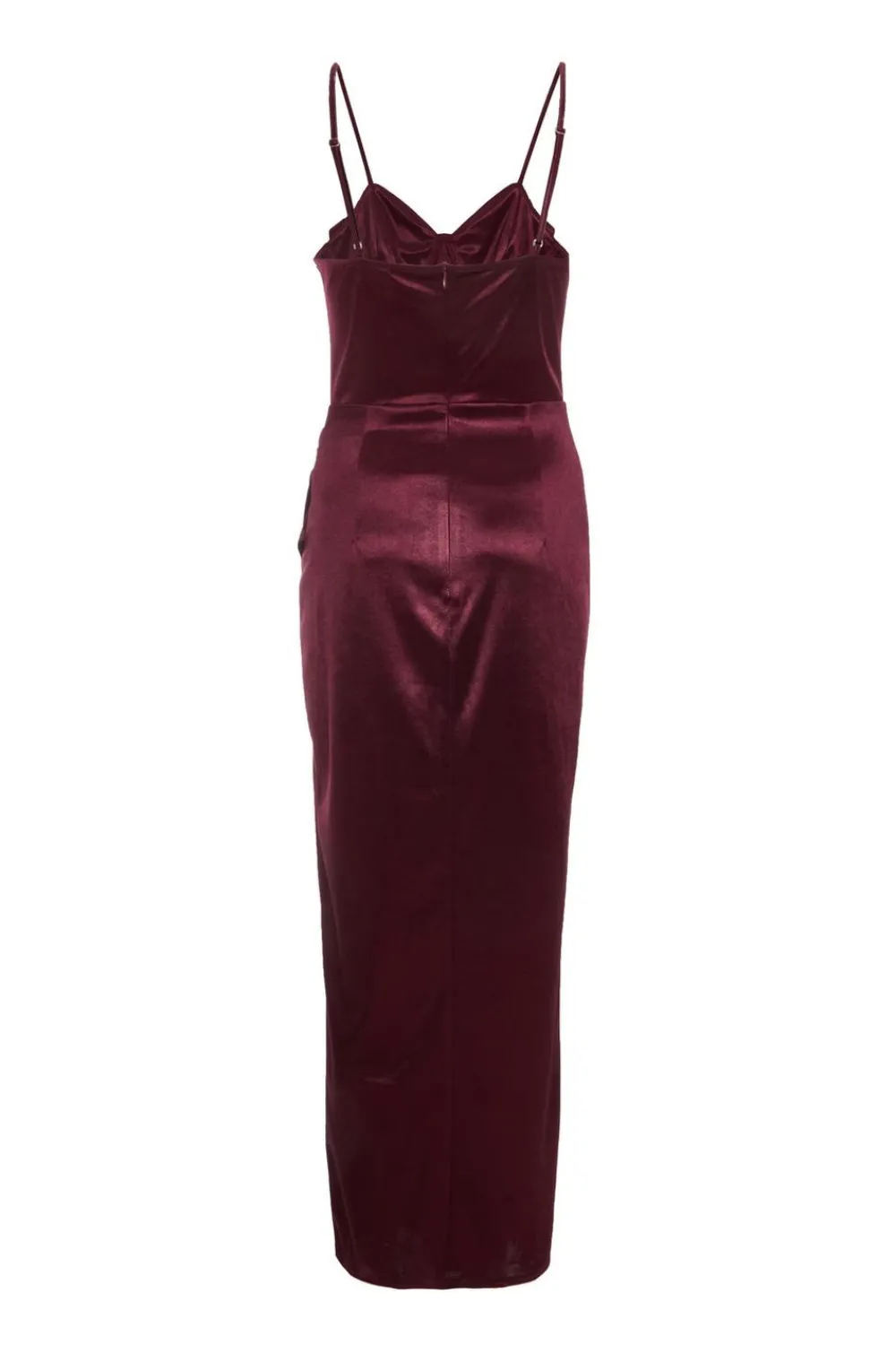 Quiz Evening Dresses|Trending: Red>Dark Red Satin Corset Midi Dress
